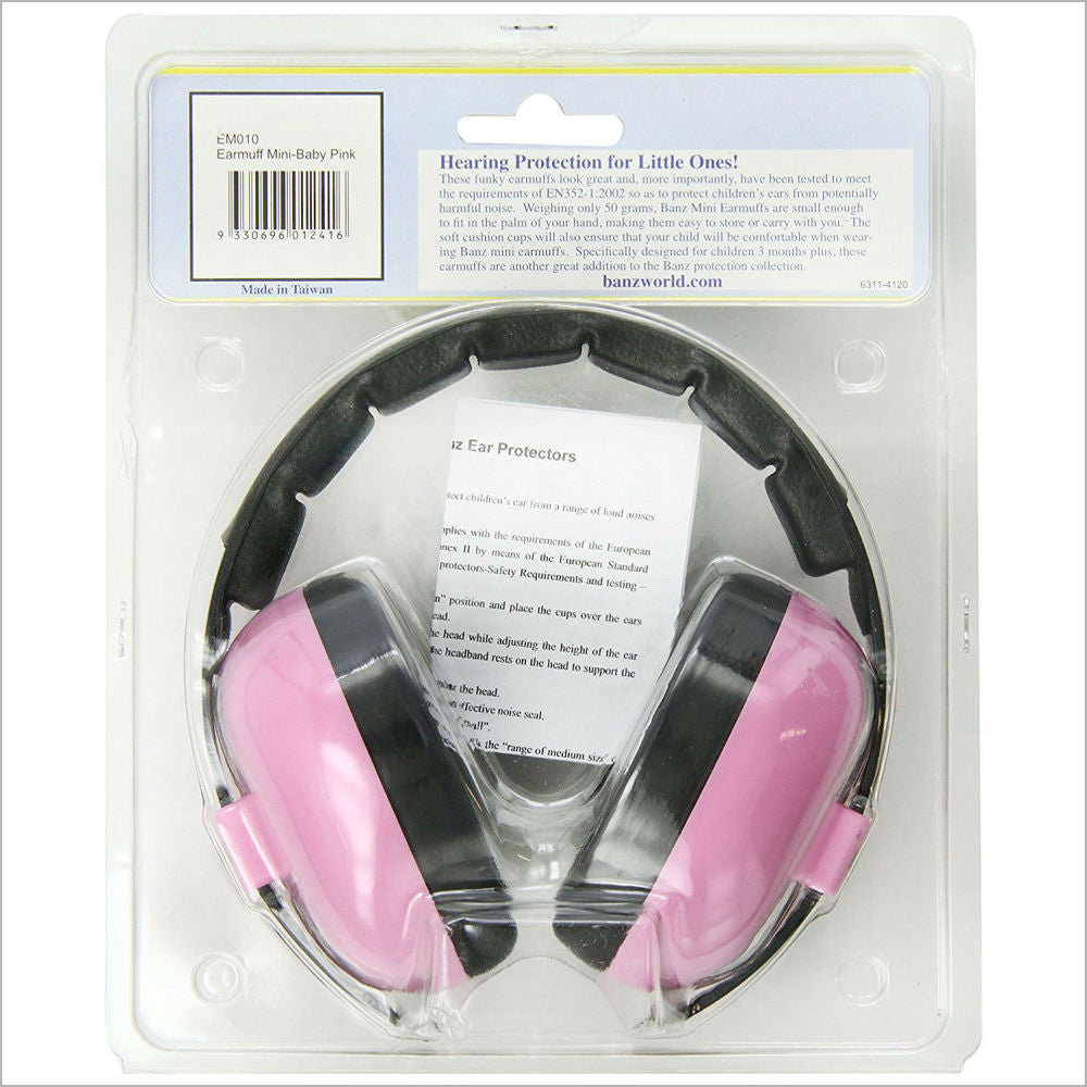 Banz Mini Ear Defenders Pink