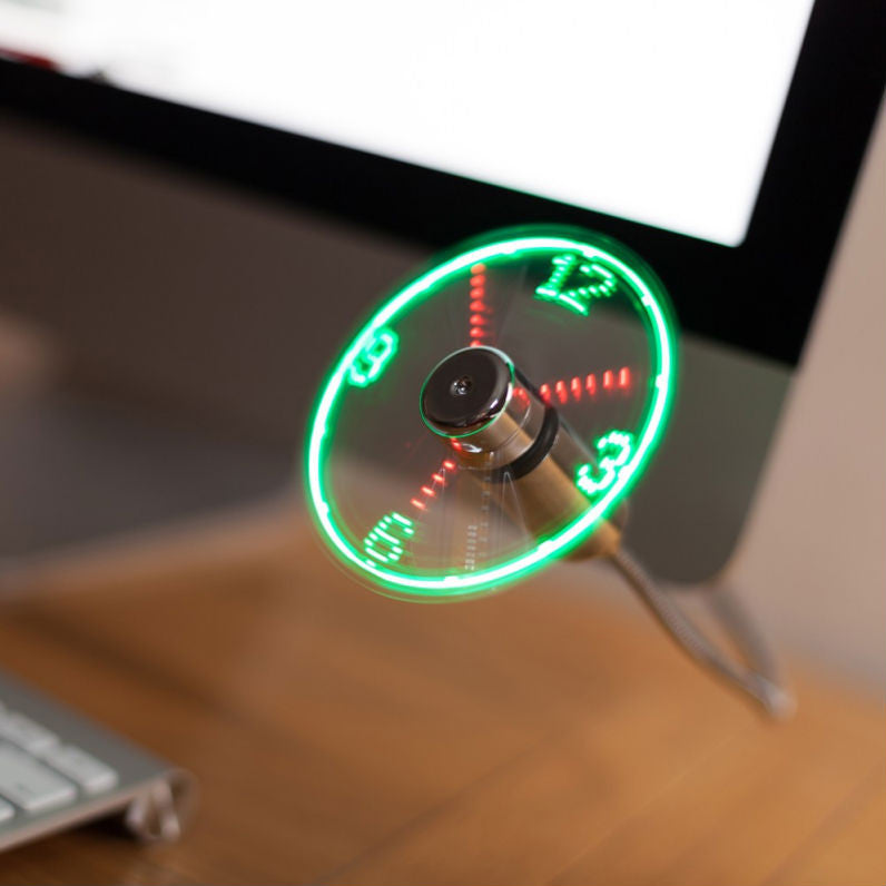 USB LED Fan Clock