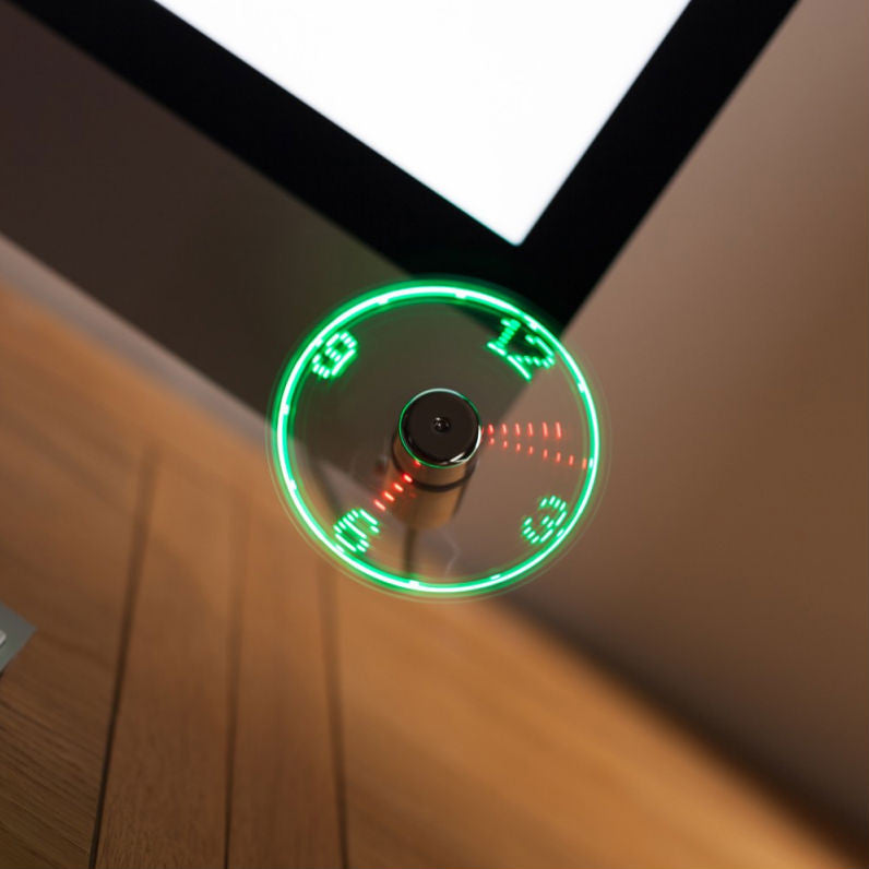 USB LED Fan Clock