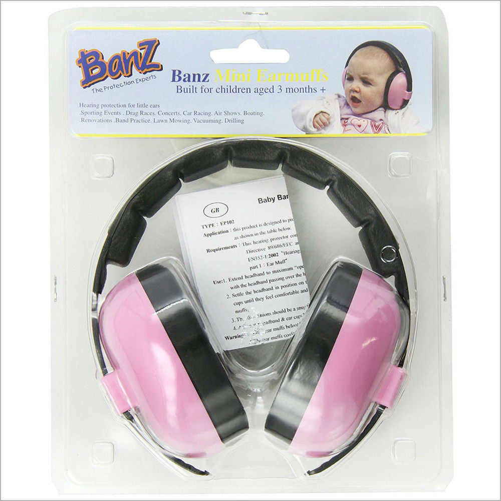 Banz Mini Ear Defenders Pink