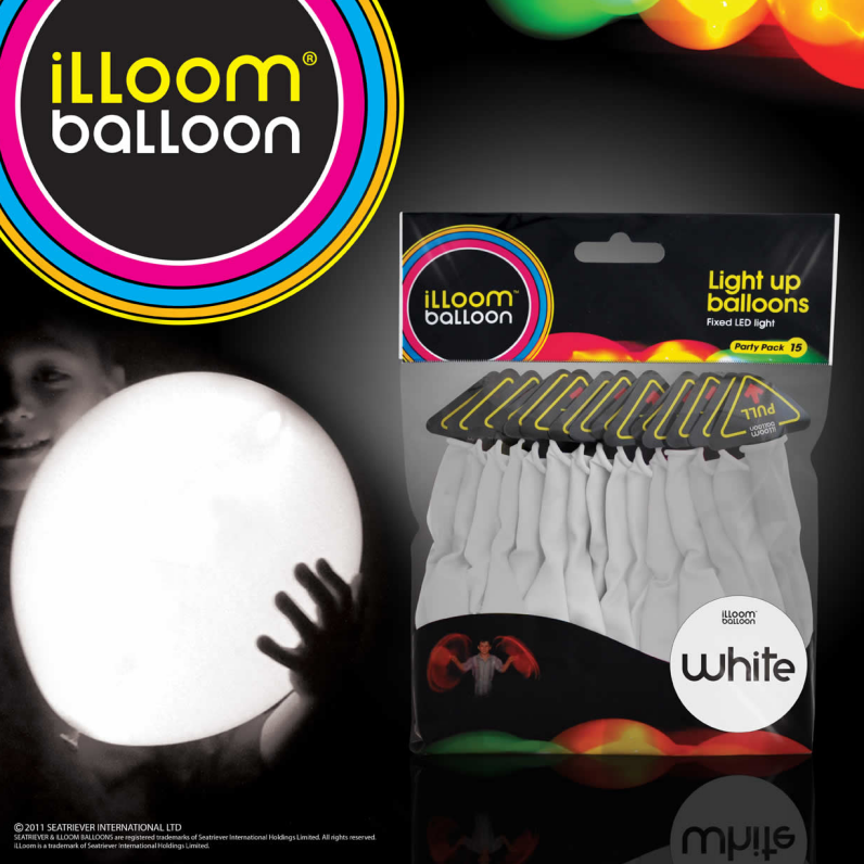illoom Balloon White 15 Pack